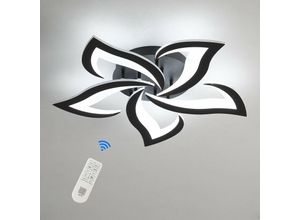 0723496609365 - Goeco - Moderne led Deckenleuchte Dimmbar 40W 3500LM Blütenblättern Kreativen Aus Acryl Deckenlampe Deckenbeleuchtung mit Fernbedienung Gelten für