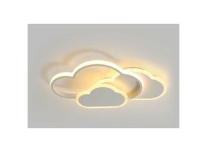 0723496609686 - Goeco - led Deckenleuchte Modernes Design Warmweiß 3000K Kreative Wolkenformen Deckenlampe Für Wohnzimmer Schlafzimmer Esszimmer Büro Weiß