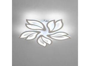 0723496640955 - Goeco - led Deckenleuchte 65W Moderne Kronleuchter Lampe Deckenlampe 6000LM 6500K Kalt Weiß Für Zuhause Wohnzimmer Küche Schlafzimmer Flur