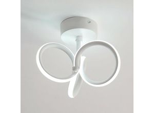 0723496641433 - Led Deckenleuchte Modernes Design Kaltweiß 6000K Kreis Ringe Deckenlampe Für Wohnzimmer Schlafzimmer Esszimmer Büro Weiß