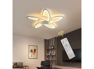 0723496641686 - Moderne Dimmbare Led Deckenleuchte mit Fernbedienung 30W 3000K-6500K Weiß Kreatives Acryl Design Blütenblatt LED Deckenleuchte Geeignet für