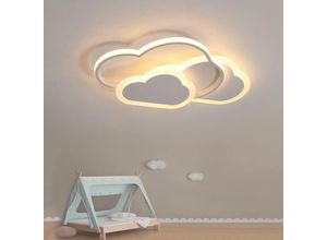 0723496953581 - Led Deckenleuchte Creative Cloud Deckenlampe 32W 2700lm 42cm Warmweiß 3000K Moderne weiße Deckenleuchte Wandleuchte für Wohnzimmer Flur und