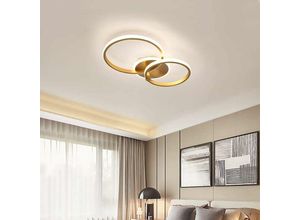 0723496953635 - Comely - Moderne led Deckenleuchte 42W 3500LM Runde Deckenleuchte led Kronleuchter Aluminium und Acryl Deckenleuchte für Wohnzimmer Schlafzimmer