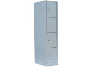 0723794140157 - Lüllmann ® - Schließfachschrank Wertfachschrank Komfort Fächerschrank Spind Umkleideschrank 4 Fächer-Spint Lichtgrau 523410 - grau 0723794140157 - Lüllmann ® - Schließfachschrank Wertfachschrank Komfort Fächerschrank Spind Umkleideschrank 4 Fächer-Spint Lichtgrau 523410 - grau