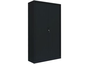 0723794143011 - Xxl Querrollladenschrank Stahl Büro Aktenschrank Rolladenschrank (HxBxT) 1950 x 1000 x 460 mm Schwarz 555159 - schwarz