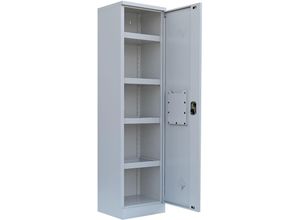 0723794143769 - Lüllmann - Umweltschrank GefahrstoffschrankSpritzmittelspind 195x50x422cm grau 566240 - grau