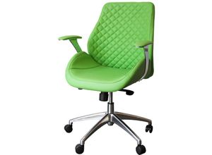 0723794149051 - Bürodrehstuhl Designer Drehstuhl Chefsessel Pantera grün Racer Car Seat 212626 - grün