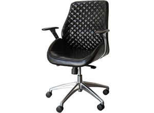 0723794149075 - Lüllmann - Bürodrehstuhl Designer Drehstuhl Chefsessel Pantera schwarz Racer Car Seat 212600 - schwarz