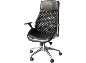 0723794149129 - Lüllmann - Bürodrehstuhl Designer Drehstuhl ChefsesselGT schwarz Racer Car Seat 212600 - schwarz