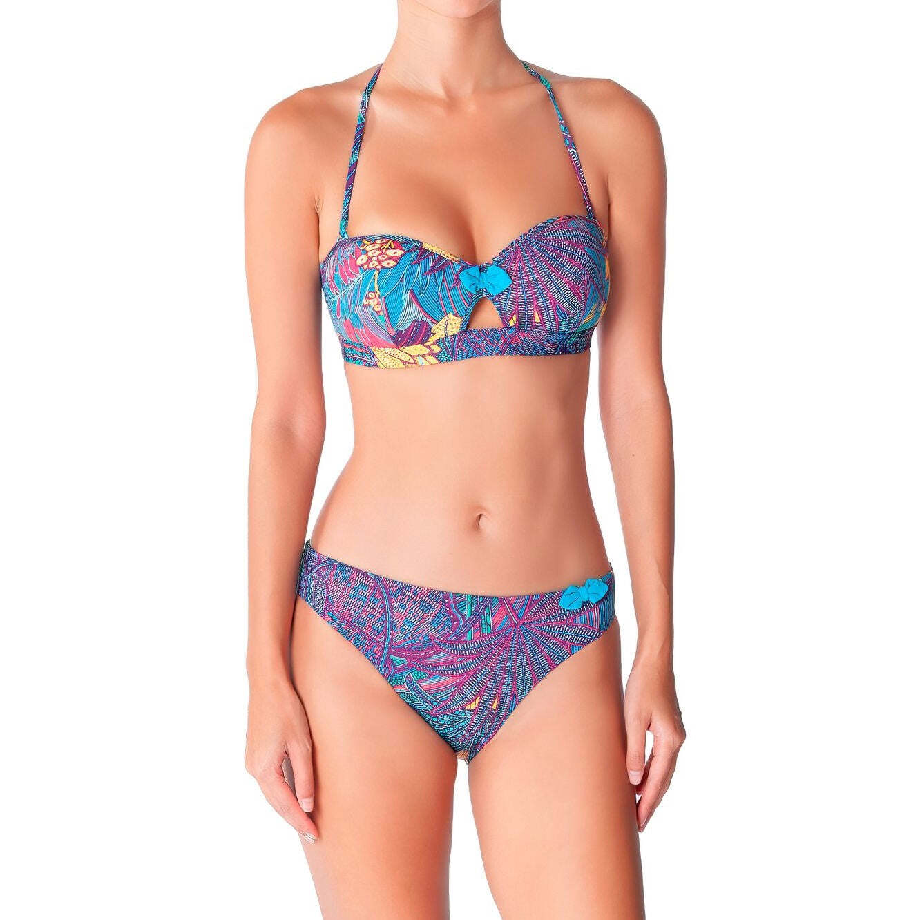 0724901362080 - Bandeau-Bikinioberteil Damen Tropical Jungle