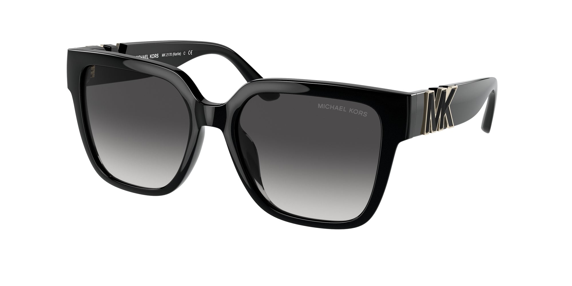 0725125383424 - Damen MK2170U KARLIE 30058G Gläser SONNENBRILLEN Injiziert Schwarz Grau Quadratisch Normal Schattiert 0725125383424 - Damen MK2170U KARLIE 30058G Gläser SONNENBRILLEN Injiziert Schwarz Grau Quadratisch Normal Schattiert