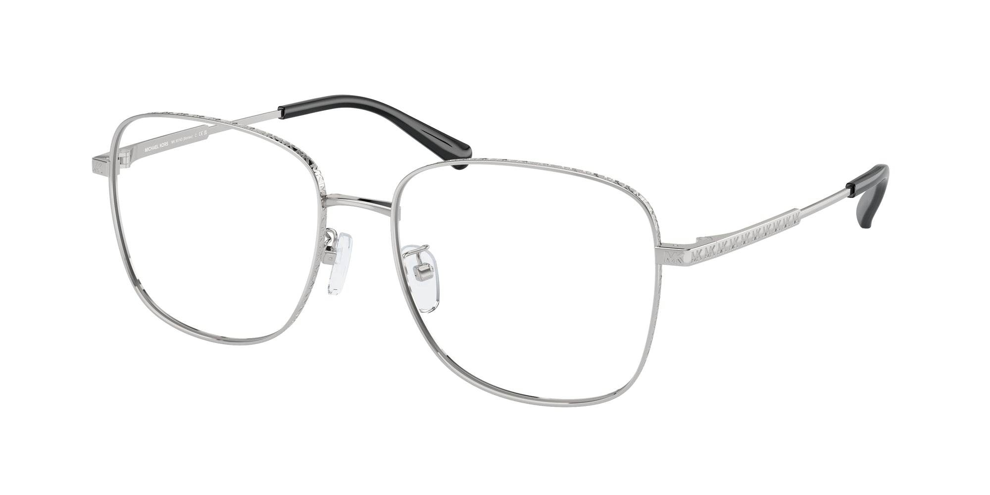 0725125403092 - Frau MK3074d Borneo 1893 Rahmen von BRILLEN Metall Silber Transparent Hocken Normal