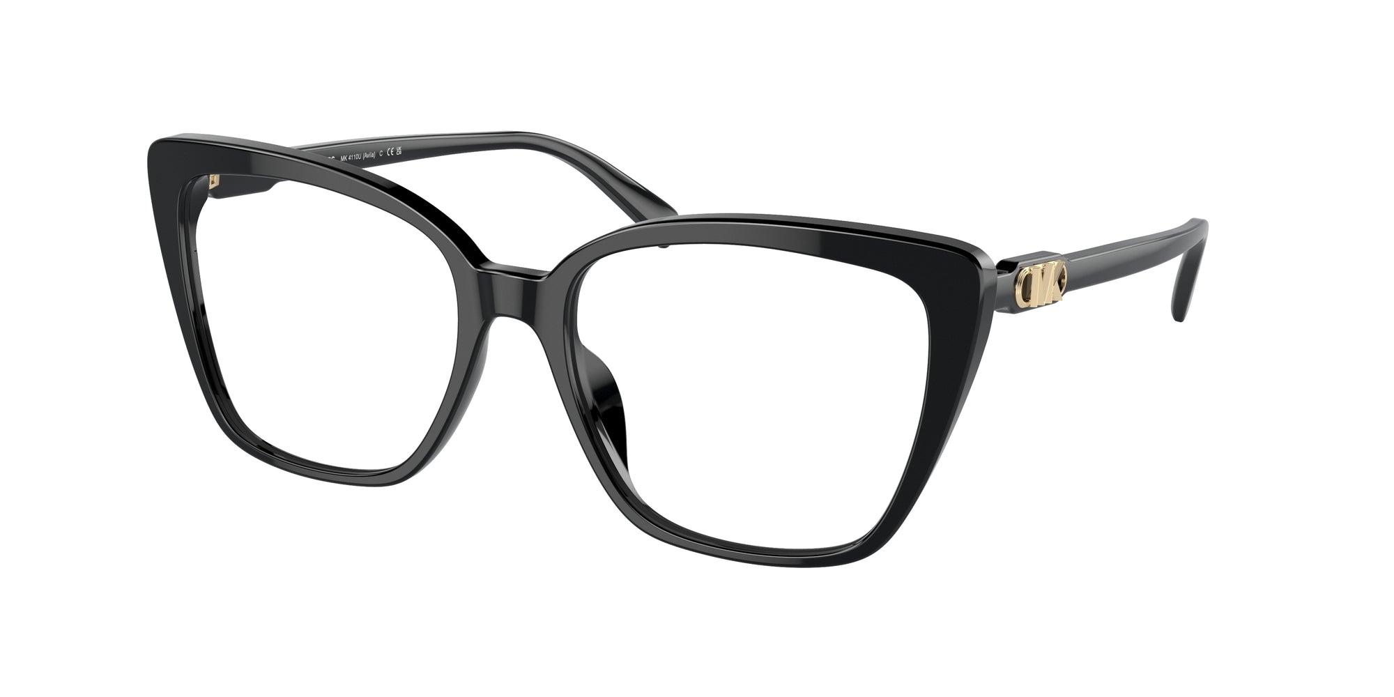 0725125403238 - Damen MK4110U AVILA 3005 Rahmen von BRILLEN Acetat Schwarz Transparent Quadratisch Normal