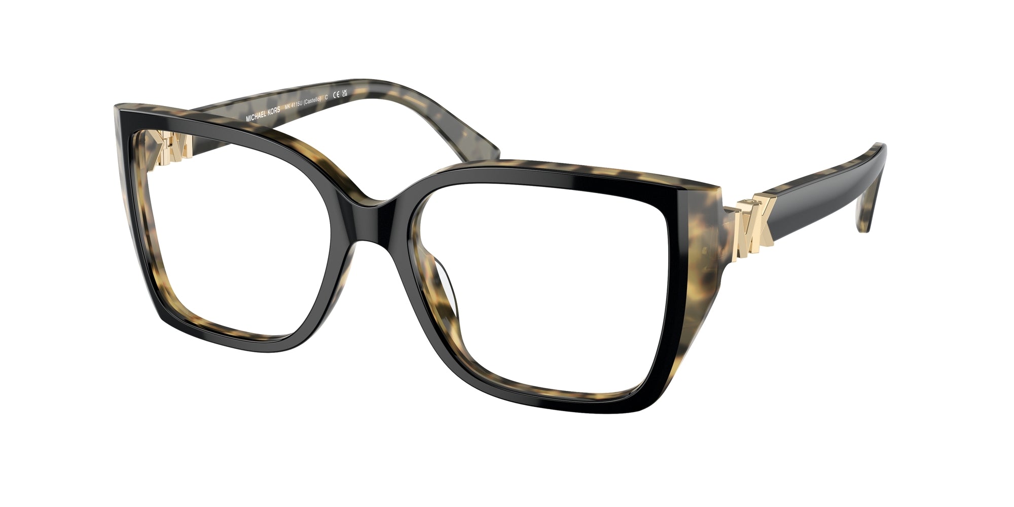 0725125405690 - Damen MK4115U CASTELLO 3950 Rahmen von BRILLEN Acetat Schwarz Transparent Quadratisch Normal