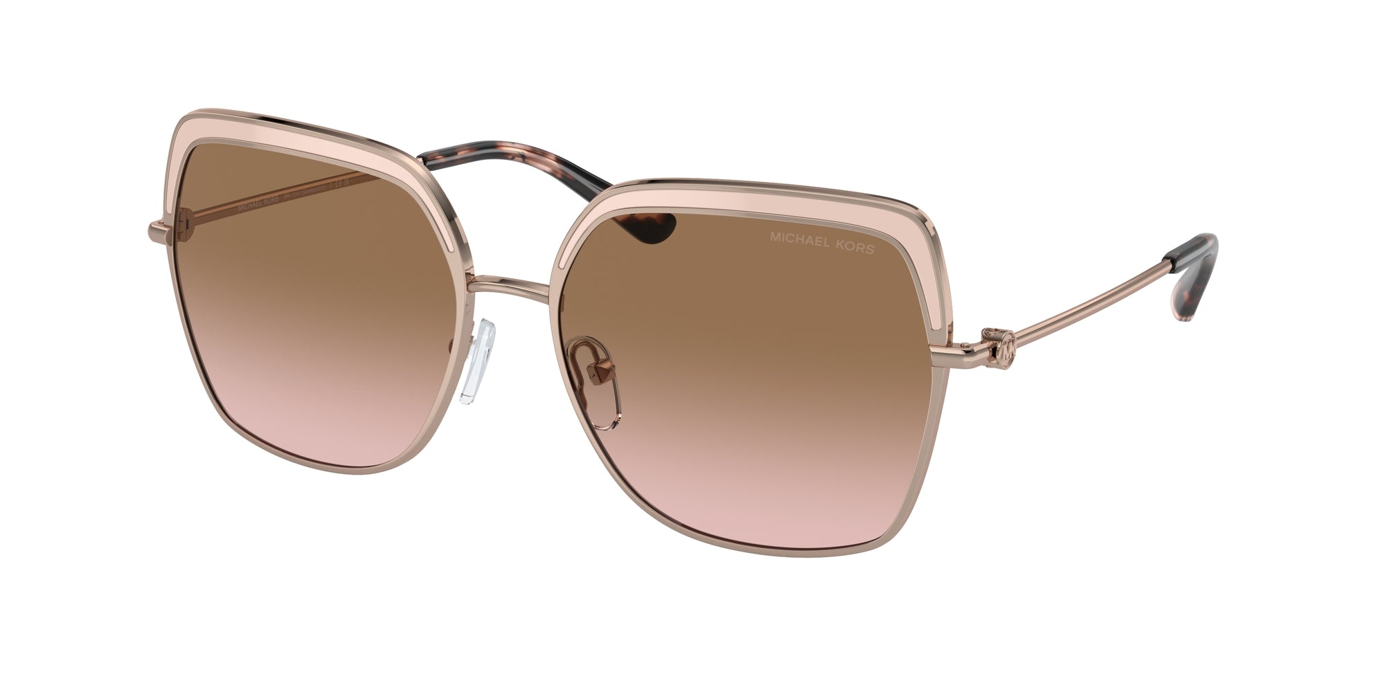 0725125410250 - Frau MK1141 GREENPOINT 110811 Gläser SONNENBRILLEN Metall Rosa Gold Pink Braun Hocken Normal Schattiert