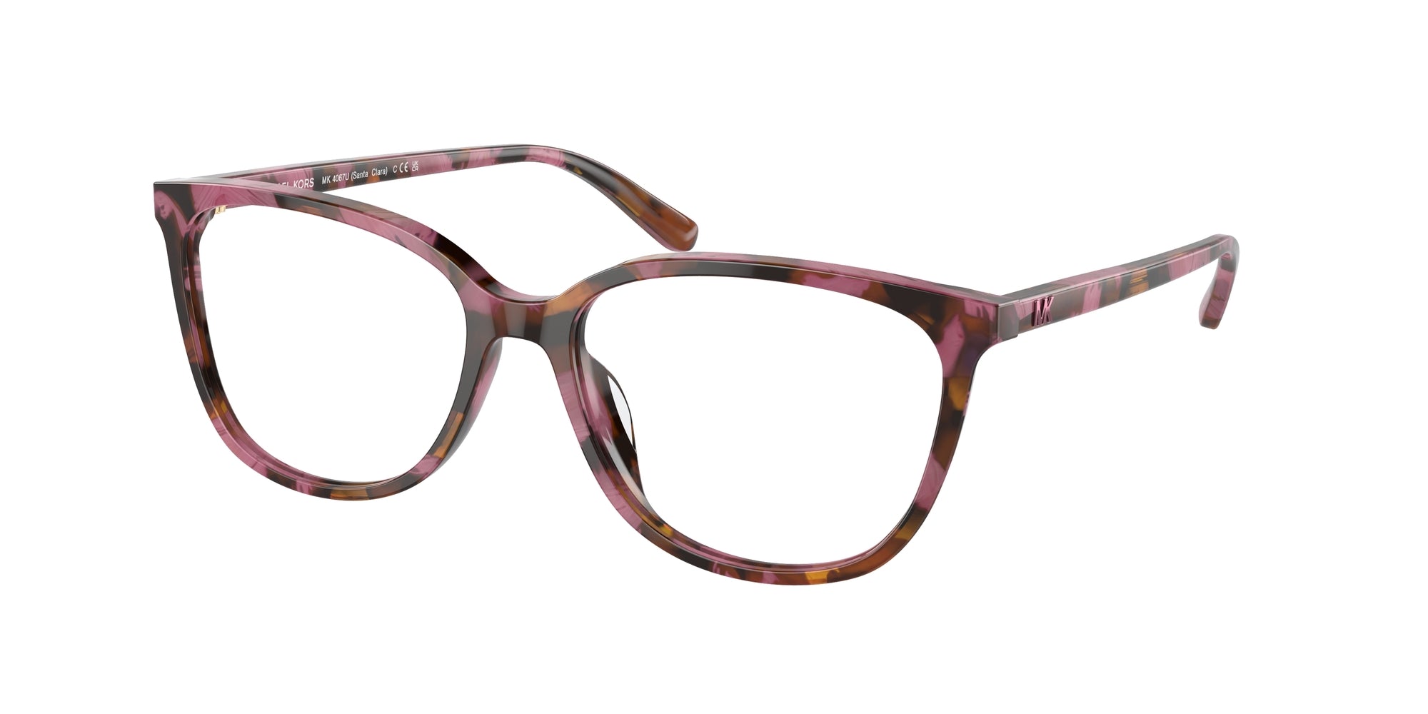 0725125518277 - Damen MK4067U SANTA CLARA 3998 Rahmen von BRILLEN Acetat Schildkröte Transparent Quadratisch Normal