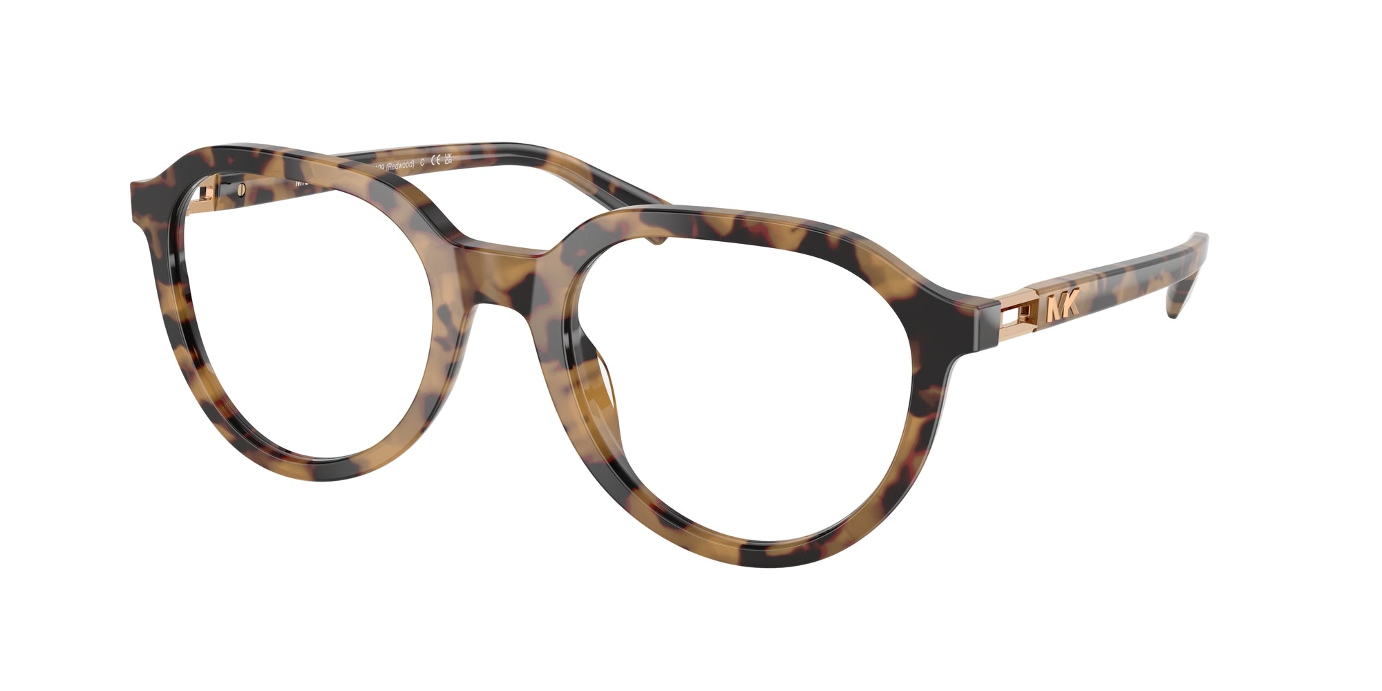 0725125523233 - Herren MK4129 REDWOOD 4006 Rahmen von BRILLEN Acetat Schildkröte Transparent Rund Normal