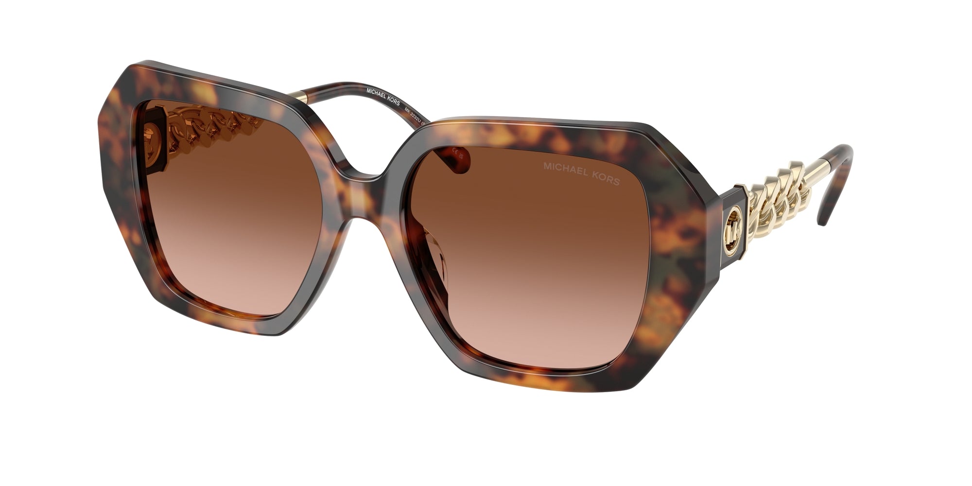 0725125524605 - Damen MK2232U SOUTH BEACH 39043B Gläser SONNENBRILLEN Acetat Schildkröte Braun Quadratisch Normal Schattiert