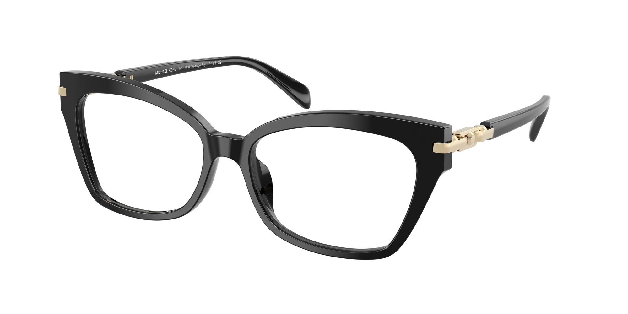 0725125532358 - Damen MK4146U MONTEGO BAY 3005 Rahmen von BRILLEN Acetat Schwarz Transparent Cat Eye Normal 0725125532358 - Damen MK4146U MONTEGO BAY 3005 Rahmen von BRILLEN Acetat Schwarz Transparent Cat Eye Normal