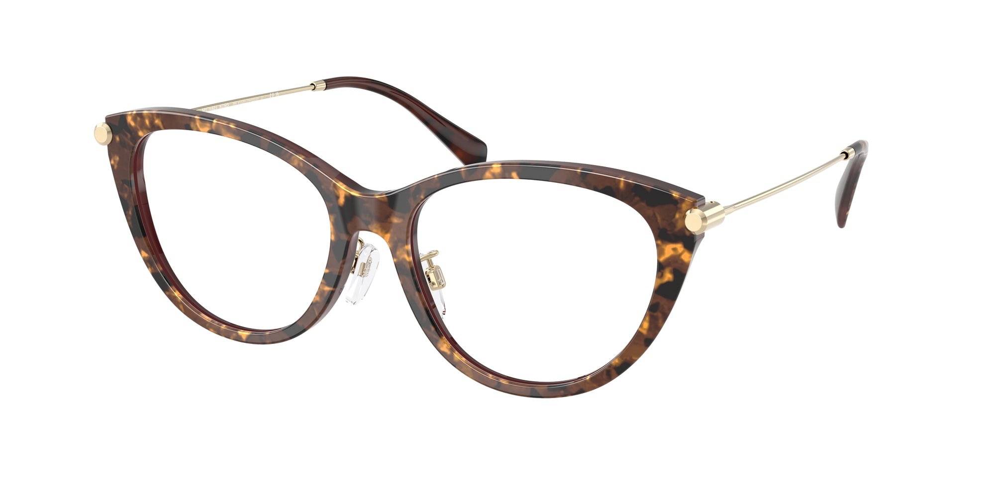 0725125532372 - Damen MK4153D YANGTZE 4016 Rahmen von BRILLEN Acetat Braun Transparent Cat Eye Normal