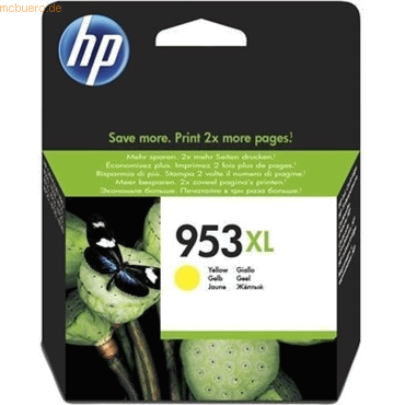 0725184104046 - Hp Ink No 953 HP953 hp 953 Yellow Gelb (F6U14AEBGY) (F6U14AEBGY) - Hewlett Packard