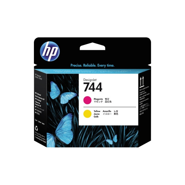 0725184104503 - Hp Printhead No 744 HP744 hp 744 Magenta & Yellow Gelb (F9J87A) (F9J87A) - Hewlett Packard