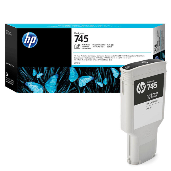 0725184104671 - Hp 745 300-ml DesignJet Photo Black Ink Cartridge Druckerpatrone 1 Stück(e) Original Hohe (xl-) Ausbeute