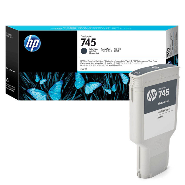 0725184104688 - Hp Ink No 745 HP745 hp 745 Matt Black Schwarz (F9K05A) (F9K05A) - Hewlett Packard