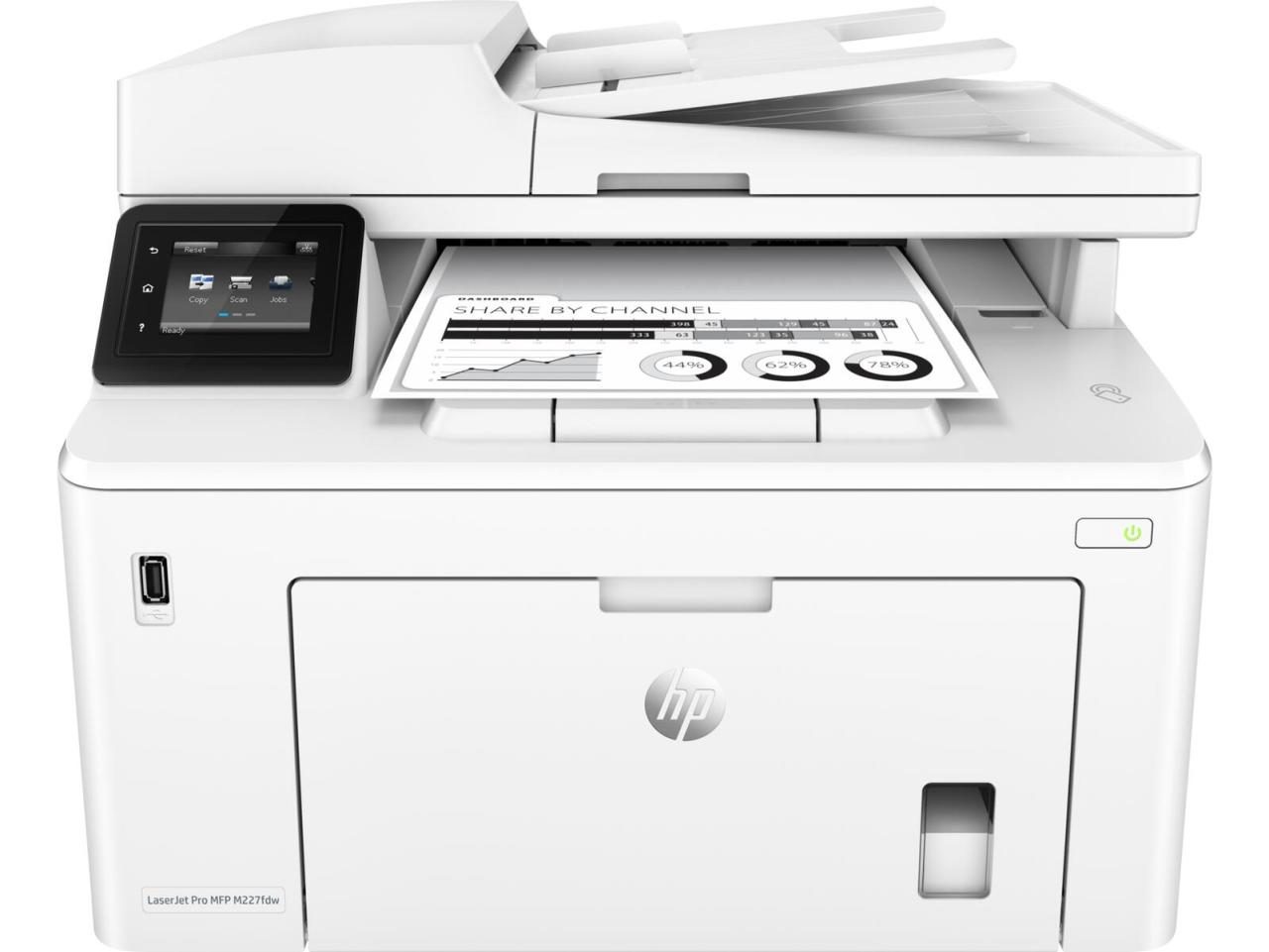 0725184115004 - LaserJet Pro MFP M227fdw Mono Laser All in One Laserdrucker Multifunktion mit Fax - Einfarbig - Laser