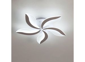 0725889890152 - Goeco - Moderne LED-Deckenleuchte aus Acryl Deckenleuchte 48 w 6000 k Kronleuchter Design für Wohnzimmer Küche Schlafzimmer Durchmesser 70 cm