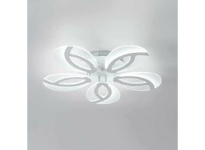 0725889892002 - Goeco - LED-Deckenleuchte moderne Plafon led Techo 5-armig 60 w kreative Blumenform 6000 k für Ausstellungsraum Wohnzimmer und Schlafzimmer