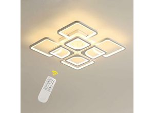 0725889892033 - Goeco - led Deckenleuchte 80W Dimmbare led Deckenleuchte mit Fernbedienung und app Steuerung 8000LM Dimmbare led Deckenleuchte für