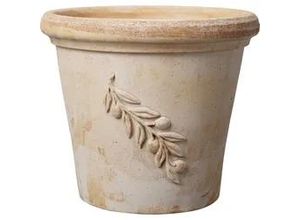 0726232144489 - Pflanztopf Cilindro Olive terracotta Ø 38 cm