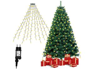 0726503044340 - Led Lichterkette Innen Schaufenster Weihnachtsbaum Außenbeleuchtung 280 led Warmweiß - Warmweiß - Hengda