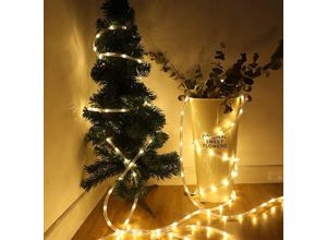 0726503124110 - Hengda - led Lichterschlauch Lichtschlauch Lichterkette Aussen Innen Weihnachtsbeleuchtung Weihnachten Deko 20m Warmweiß - Warmweiß