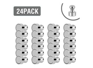 0726503415690 - Vingo - Neodym Magnete Kegelmagnete Büromagnete vernickelt Pinnwand Magnet 24x