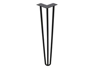 0726503429475 - 4 Stück tischbeine metall 3-Stange Bein 25 cm Tischkufen Haarnadel Tischbein 12 mm Hairpin Legs aus Stahlschwarz - Vingo