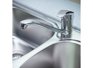 0726503604414 - Hengda - Küchenarmatur Wasserhahn Flexibel Einhebel Küche ausziehbar Mischbatterie Waschbeckenarmatur - chrome