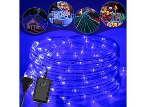 0726503677760 - Wolketon - led Lichtschlauch 10m Blau für Aussen Innen Lichterschlauch Lichterkette Lichtband Partylicht Dekobeleuchtung Weihnachtsbeleuchtung