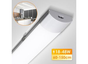 0726504033510 - Wolketon - vingo led Feuchtraumleuchte Werkstatt Deckenleuchte Neutralweiß Keller 150 cm