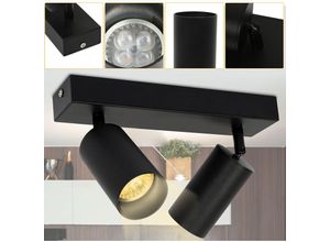 0726504542548 - Led Deckenstrahler Deckenspots Deckenleuchte Wand-Lampe Deckenspot schwenkbar 2-flammig - Swanew