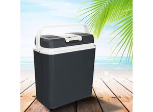 0726504627627 - Hengda - 24 Liter Kühlbox kühlt und wärmt Elektrische Thermobox Auto Kühlbox 12V 230V Mini-Kühlschrank für Auto und Camping eek a++ Grau