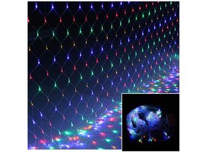 0726504868334 - Led Lichternetz 3x2 Meter 8 Funktiontyp Memory Lichter Netz mit Steuerbox - Hengda