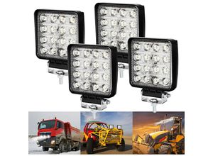 0726504881999 - Hengda LED Arbeitsscheinwerfer 12v 48W Scheinwerfer für Traktor Auto LED Strahler LKW Offroad PKW Zusatzscheinwerfer IP67 Wasserdicht