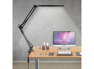 0726504885959 - Hengda - led Schreibtischlampe Architektenlampe mit Schwenkarm Augenschutz geeignet für Büro Studium und Lesen Tischlampe dimmbar - Schwarz 0726504885959 - Hengda - led Schreibtischlampe Architektenlampe mit Schwenkarm Augenschutz geeignet für Büro Studium und Lesen Tischlampe dimmbar - Schwarz