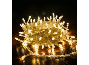 0726504957786 - Swanew 10m 100 led Lichterkette Wasserdicht Beleuchtung weihnachtslicht Leuchte VorhangWarmweiß