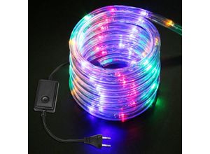 0726504958134 - Swanew - led Lichtschlauch für Aussen Innen Lichterschlauch Lichterkette Lichtband Partylicht Dekobeleuchtung Weihnachtsbeleuchtung bunt 10M - bunt