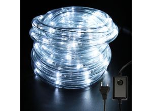 0726504958202 - SWANEW LED Lichtschlauch für Aussen Innen Lichterschlauch Lichterkette Lichtband Partylicht Dekobeleuchtung Weihnachtsbeleuchtung biły 20M - Kaltweiß