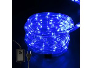 0726504958264 - Swanew - led Lichtschlauch für Aussen Innen Lichterschlauch Lichterkette Lichtband Partylicht Dekobeleuchtung Weihnachtsbeleuchtung Blau 20M - Blau