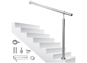 0726505000092 - SWANEW Rampe descalier Main Courante pour Escalier Extérieu intérieur extérieur entrée Maison Fixation Mur Angle réglable Matériel Montage Inclu 80cm